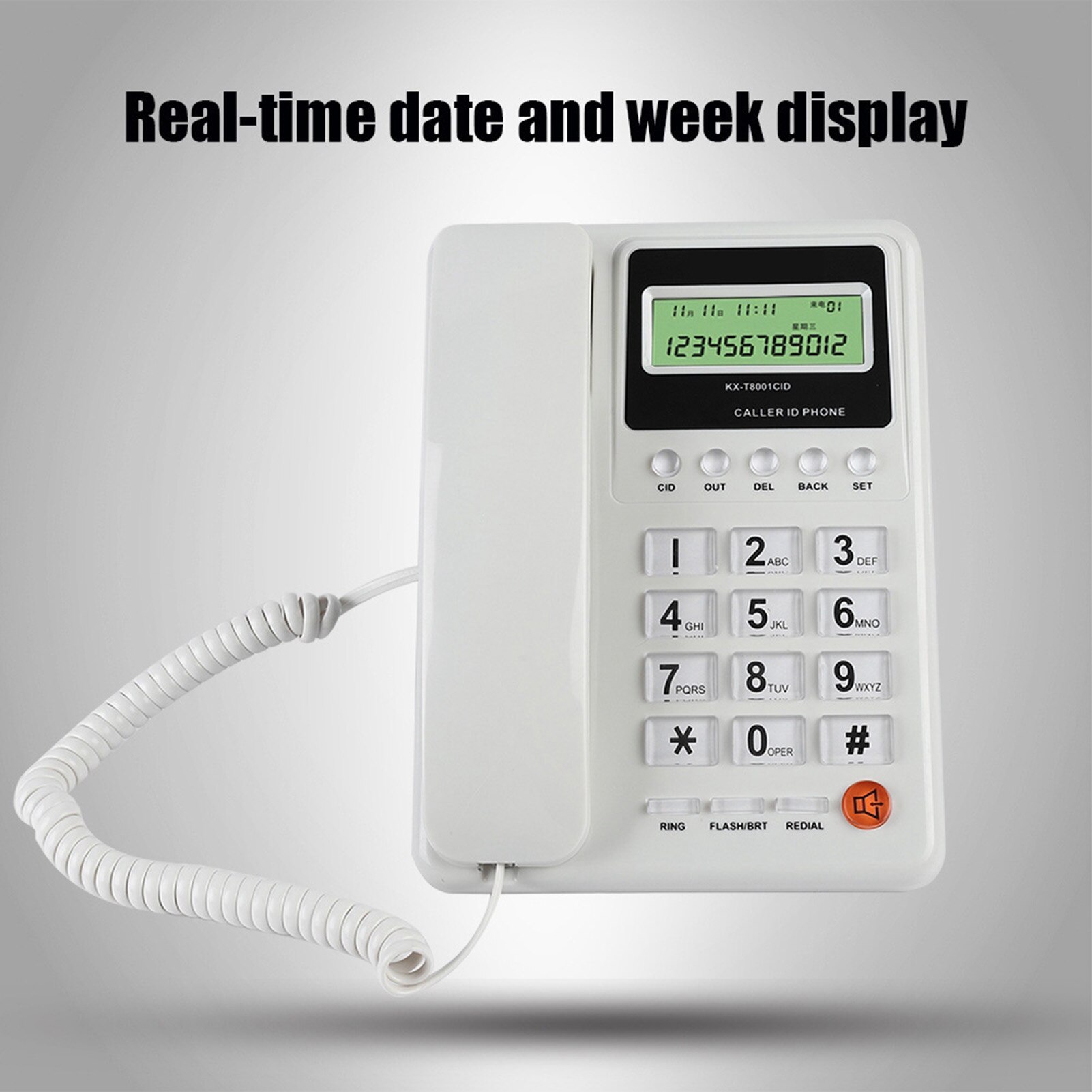 Home Hotel Wired Corded Desktop Telephone Office Landline Telephone