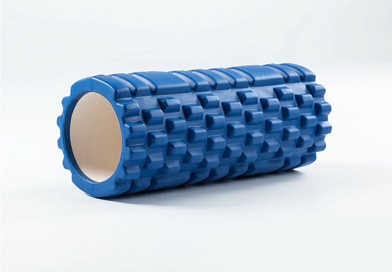 yoga pillar Mace sticks foam shafts keep the massage sticks shaft sticks sports fascia muscles to relax foam rolls: Blue