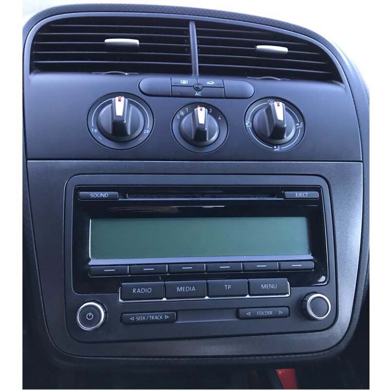 Fascia de Radio de coche de doble DIN para SEAT Altea Toledo (LHD), kit de marco de panel estéreo de mano izquierda, adaptador de panel de montaje de embellecedor facia