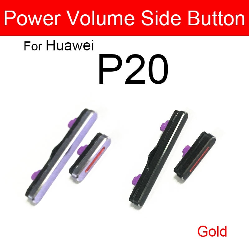 Strömvolymknapp flex bandkabel för huawei  p10 lite  p20 p30 pro upp och ner ljudkontrollknapp reservdelar reparationsdelar