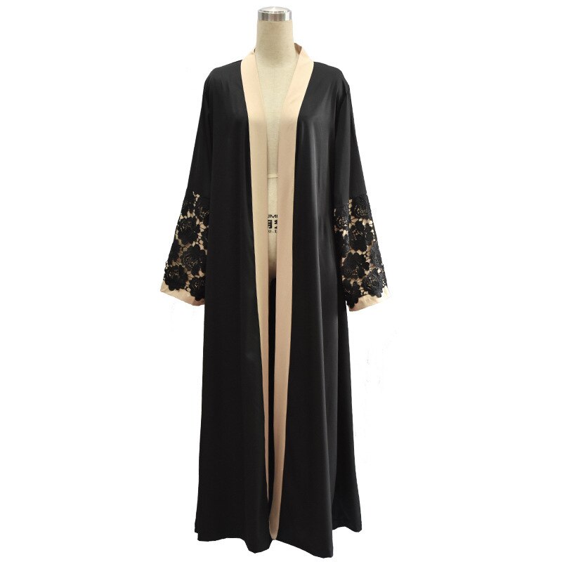 Latest Designs Embroidery Cardigan Islamic Clothing Front Open Kimono Arabic Style Dubai Muslim Abaya