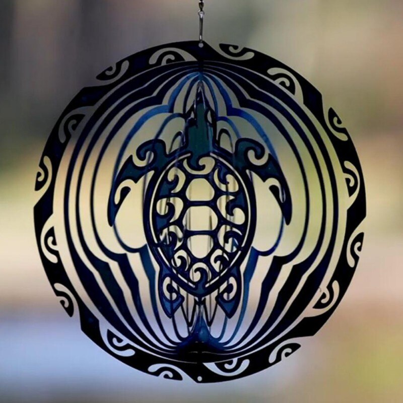 Zeeschildpad Wind Spinner Ornament Spinner Kinetische 3D Metalen Outdoor Tuin Decor Wind Spinner Voor Thuis Tuin Decoraties