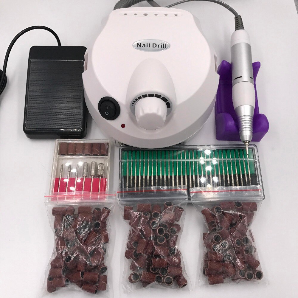 30000 RPM Pro Electric Nail Art Boor File Bits Machine Manicure Kit Professionele Salon Thuis Nail Gereedschap set