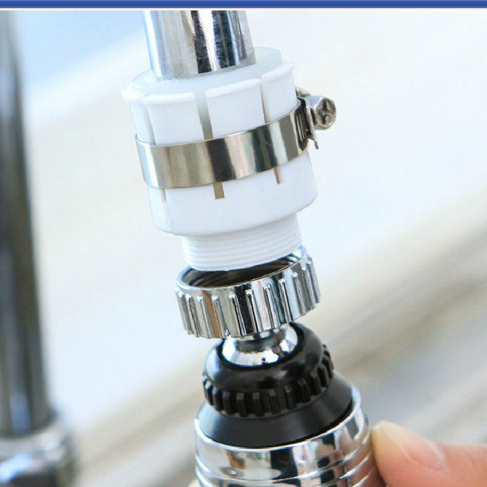 1pcs Tap Converter High Pressure Nozzle Water Tap Adapter Connection Tube Kitchen Faucet Rotatable Faucet Adapter Accessories