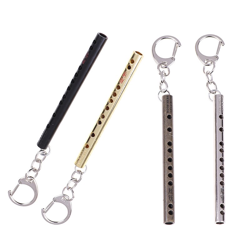 Mini Pocket Muziekinstrument Sleutelhanger Cosplay Prop Accessoires Fluit Sleutelhanger Sleutelhanger Hanger