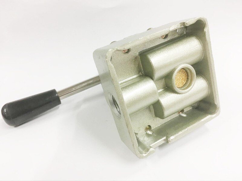 HV200-02D 3 Position 1/4" BSPT Hand Operated Pneumatic Valve Rotary Manual Control+TUBE FITTING 6,8,10,