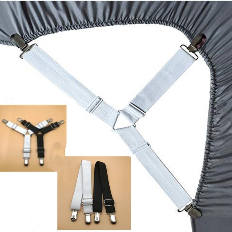 Grippers Suspender Cord Hook Loop Clasps Adjustable Elastic Mattress Cover Adjustable Bed Sheet Fasteners Straps