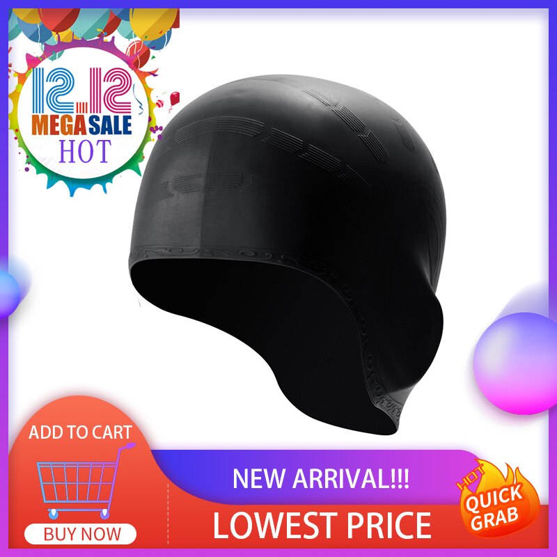Elastic Waterproof Protect Ears Long Hair Sports Swim Pool Hat Swimming Cap Men Women Swimming Accessories Swim Equipment