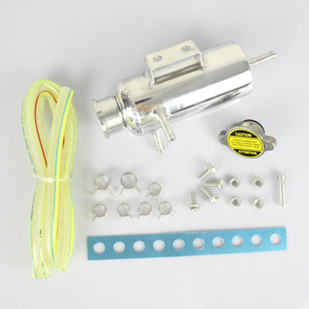 Universele Auto Motor Radiator Cooling Water Aluminium Vangst Kan Koelvloeistof Tank Fles Reservoir