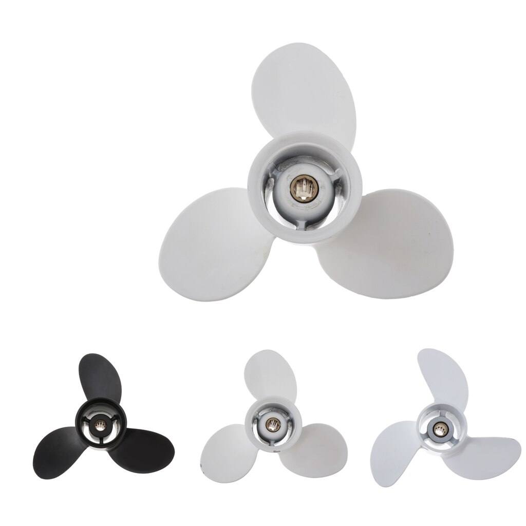 2 Stroke 3 Blade Prop Propeller for Inflatable Boat Kayak Canoe Fishing Dinghy Raft - Easy Installation - Select Sizes