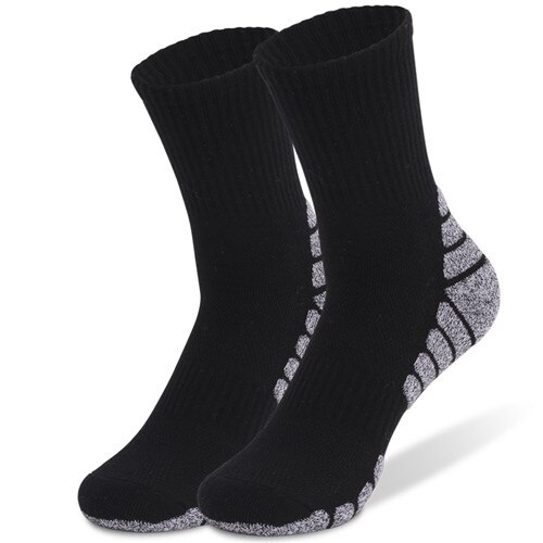 2Pairs/Lot Winter Ski Socks Men Women Outdoor Sports Socks Snowboard Climbing Hiking Thermosocks EU 35-47: Black / M ( EU 35-38)