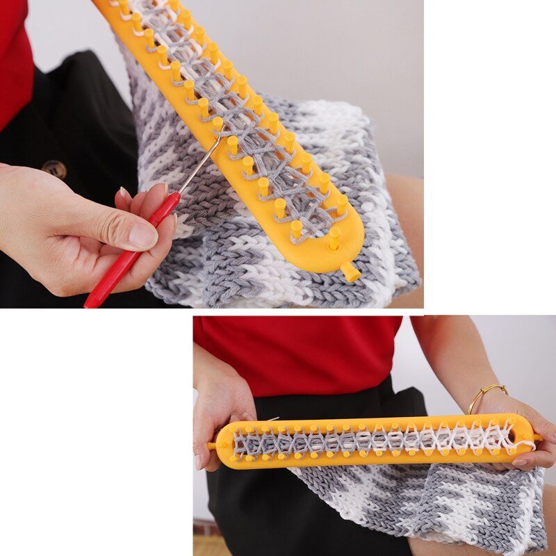 Knitting Loom Kit for Knitting Lovers Scarf Hats Shawl Making Tools 40JA