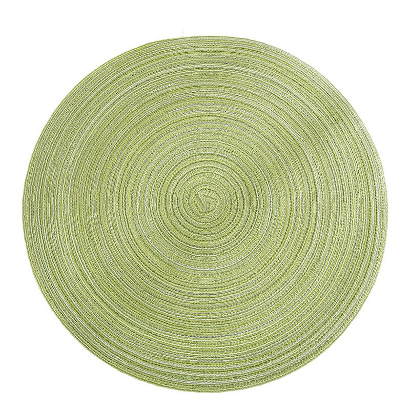 Rundbord ramie individule pad solid placemats linne halkfri matta underlägg kök tillbehör coasterhome dekoration