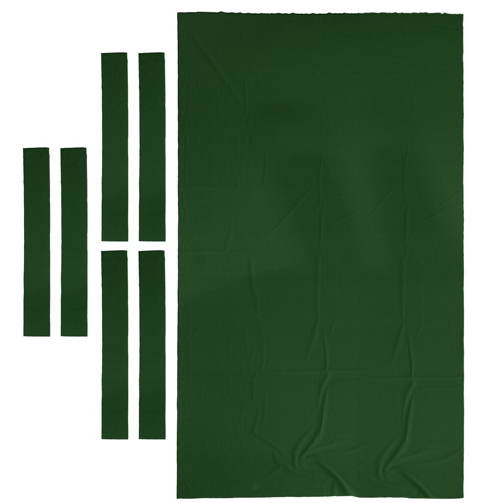9ft Professionale Tavolo Da Biliardo Feltro + 6 Feltro Strisce Biliardo Accessori Biliardo Snooker Panno di Feltro di Ricambio per Bar Club Hotel: Green