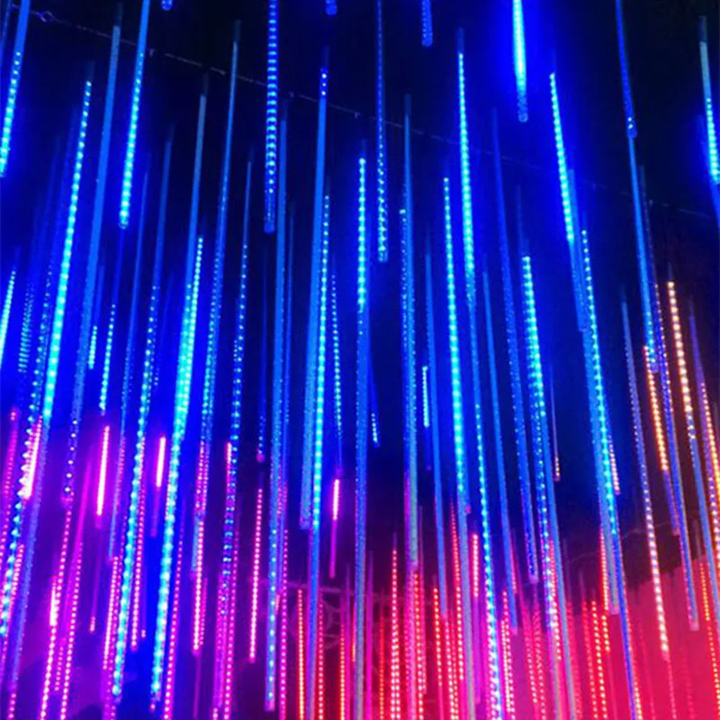 8-Röhren LED Meteorschauer Lichter draussen Solar- Weihnachtsdekoration Lichterkette Lichterkette Straße Garten Hof Dekoration