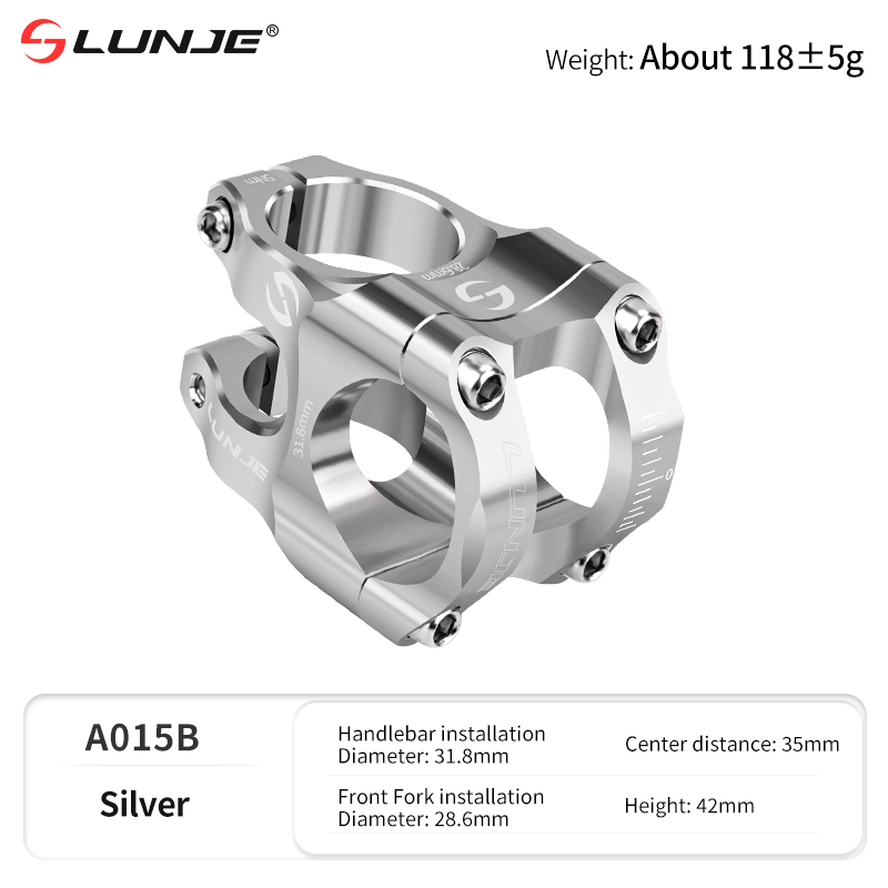 Tige de vélo de route et vtt CNC, pont de vélo de montagne, puissance courte 31.8mm, élévateur d'escalade haute résistance: Bourgogne