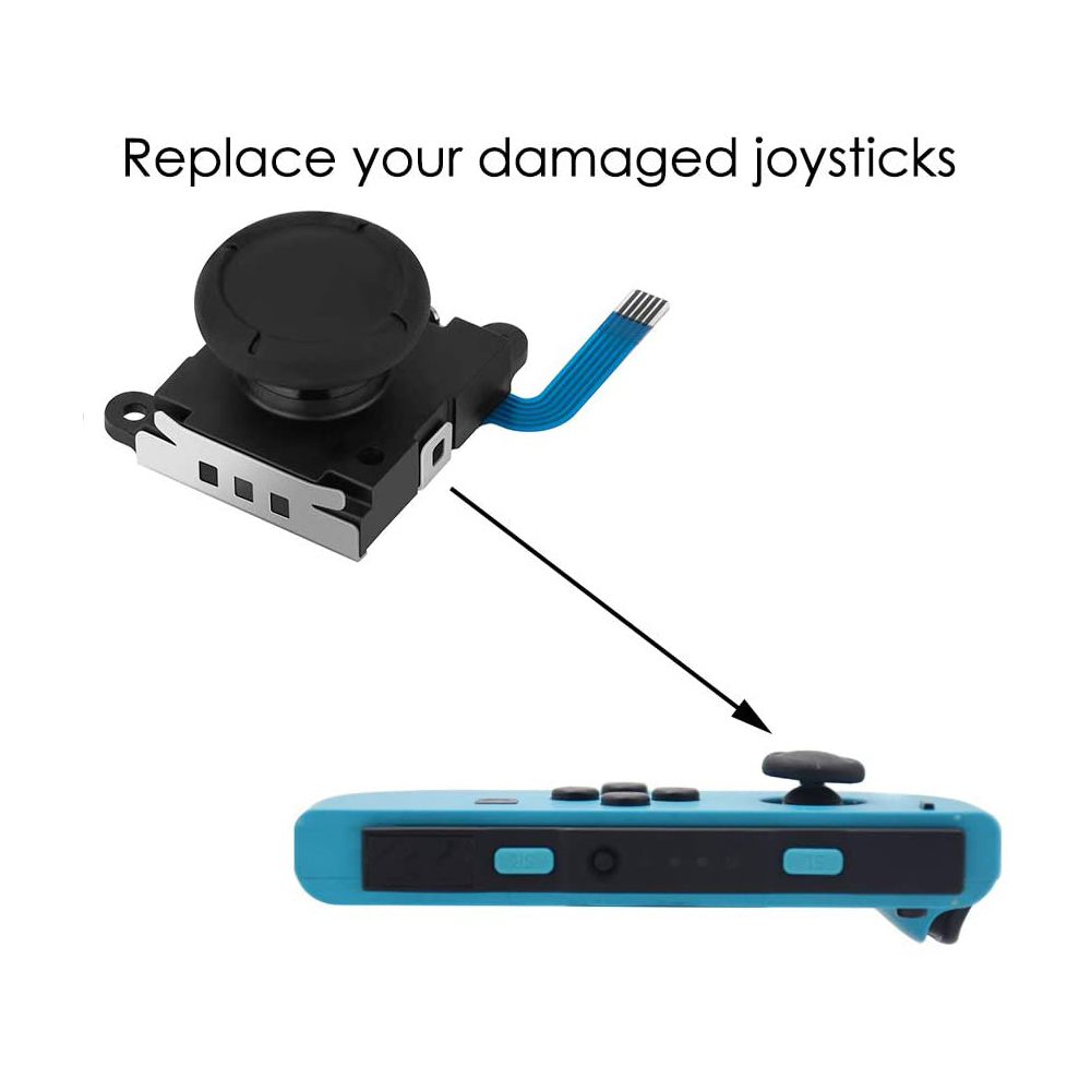 Original joystick udskiftning til joy con 3d analog thumbstick reparationssæt til nintend switch joy-con controller  (2- pakke)