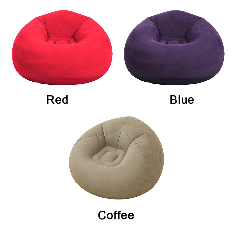 Living Room Outdoor Bean Bag Chair Lounger Ultra Soft Inflatable Lazy Sofa Couch