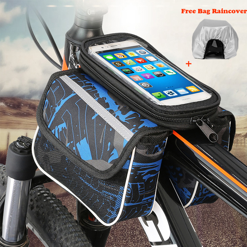 Fietstas front beam pakket op de buis pakket mountainbike tas zadeltas riding apparatuur accessoires mobiele telefoon bag