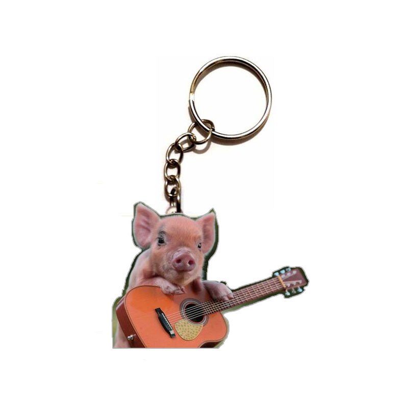 niedlich Waschbär Acryl Keychain Fliegen FlüGel Hunde stahl Schlüsselring Anhänger Besten Freund Schlüssel Kette Zubehör Schlüsselanhänger Männer Spielzeug