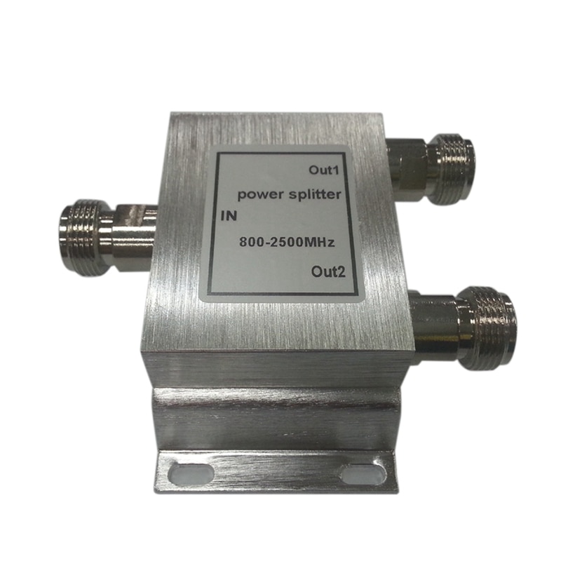 Rf Coax Splitter 1 Naar 2 Way Power Splitter 380-2500 Mhz Signal Booster Divider N Vrouwelijke 50 Ohm snelle: Default Title