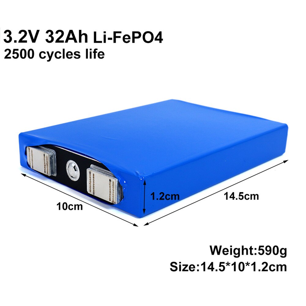 3,2 V 32Ah batterie pack LiFePO4 phosphat Große kapazität 32000mAh Motorrad Auto motor batterien änderung Nickel