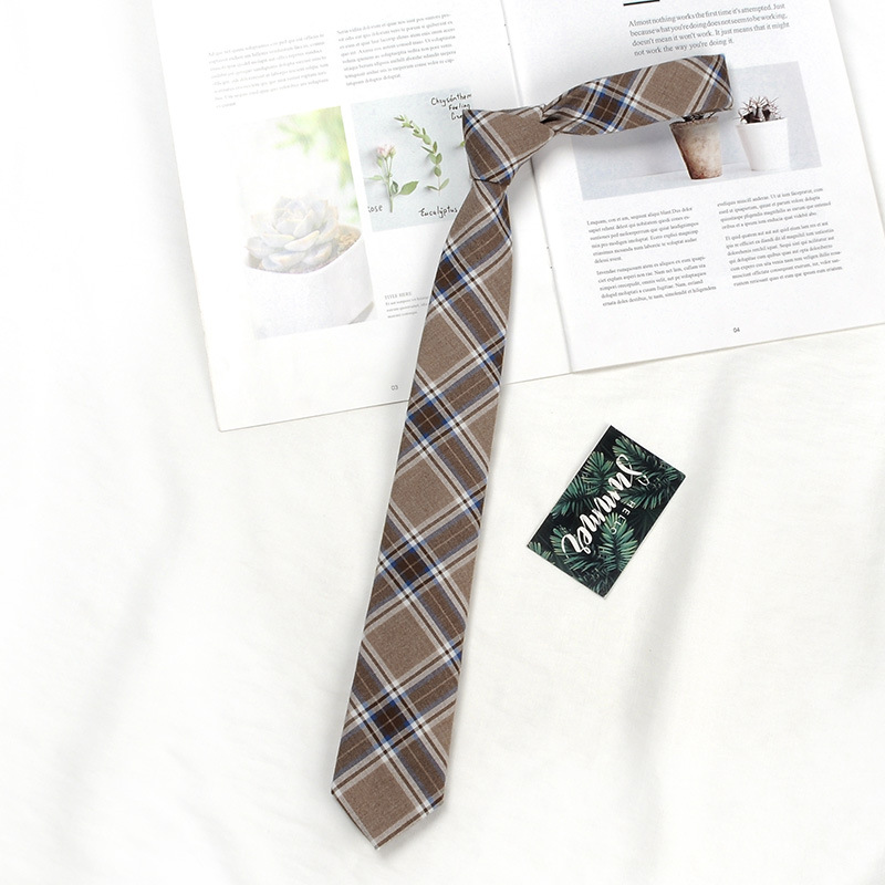 Braune Krawatte für Herren, Hemd, , männlich, adrette, Hochschule-Stil, Kaffee, Streifen, retro-Krawatte, Dekoration, JK-Krawatte, weiblich, mädchenhaft, Kawaii-Accessoires: Grün