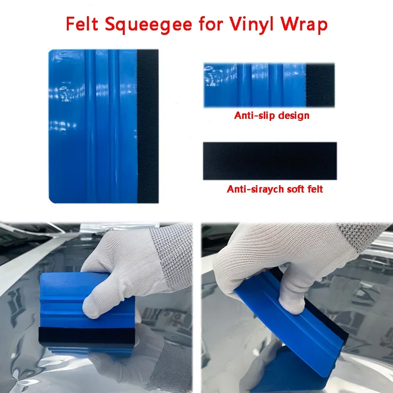 Car Wrapping Tools Kit Auto Folie Set Vinyl Wraps Tool Folie Gereedschap Zuigmond Schraper Cutter Mes voor Car Wrapping Film Gereedschap Kit