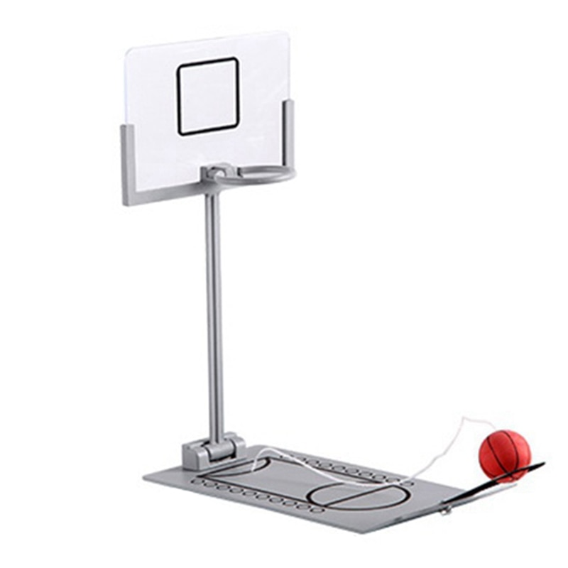 Trykaflastningslegetøj sammenfoldeligt mini basketball spil skrivebord desktop basketball fødselsdag for cba elskere træningslegetøj: Default Title