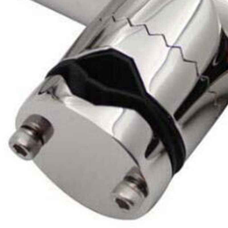 Båt rustfritt stål klemme på fiskestang holder skinner rør hoppe over rustfritt stål stang ramme justerbar