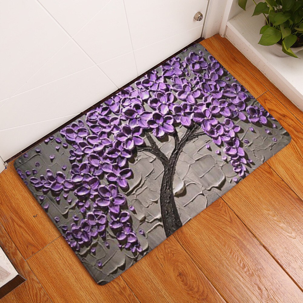 40x60 cm tapis mur Art abstrait moderne peinture à l'huile cuisine tapis paillassons caoutchouc tapis de sol anti-dérapant Tapete pour salon: H