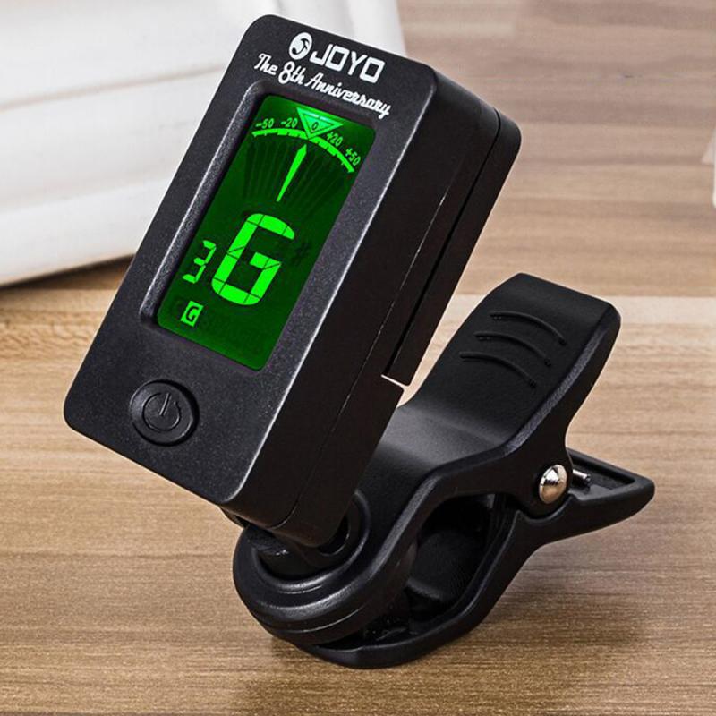 Digital Clip-on Electric Tuner Guitar Bass Ukulele Violin Universal Tuner Rotatable Accurate Tuning Musical Instrument Accessory