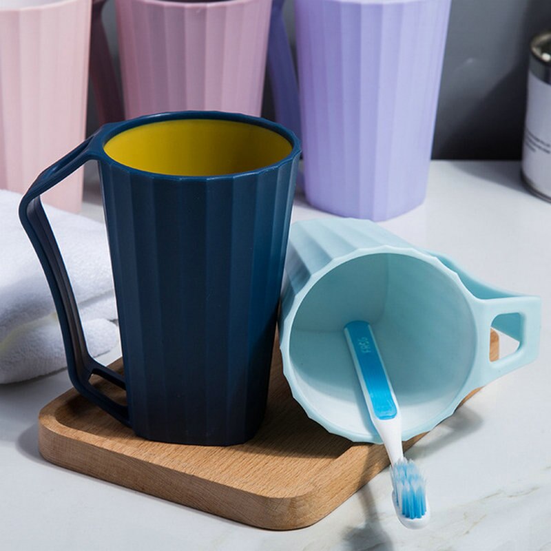 Brosse à dents tasse créative maison avec poignée deux couleurs lavage Portable Couple voyageant en plastique dent brosse tasse