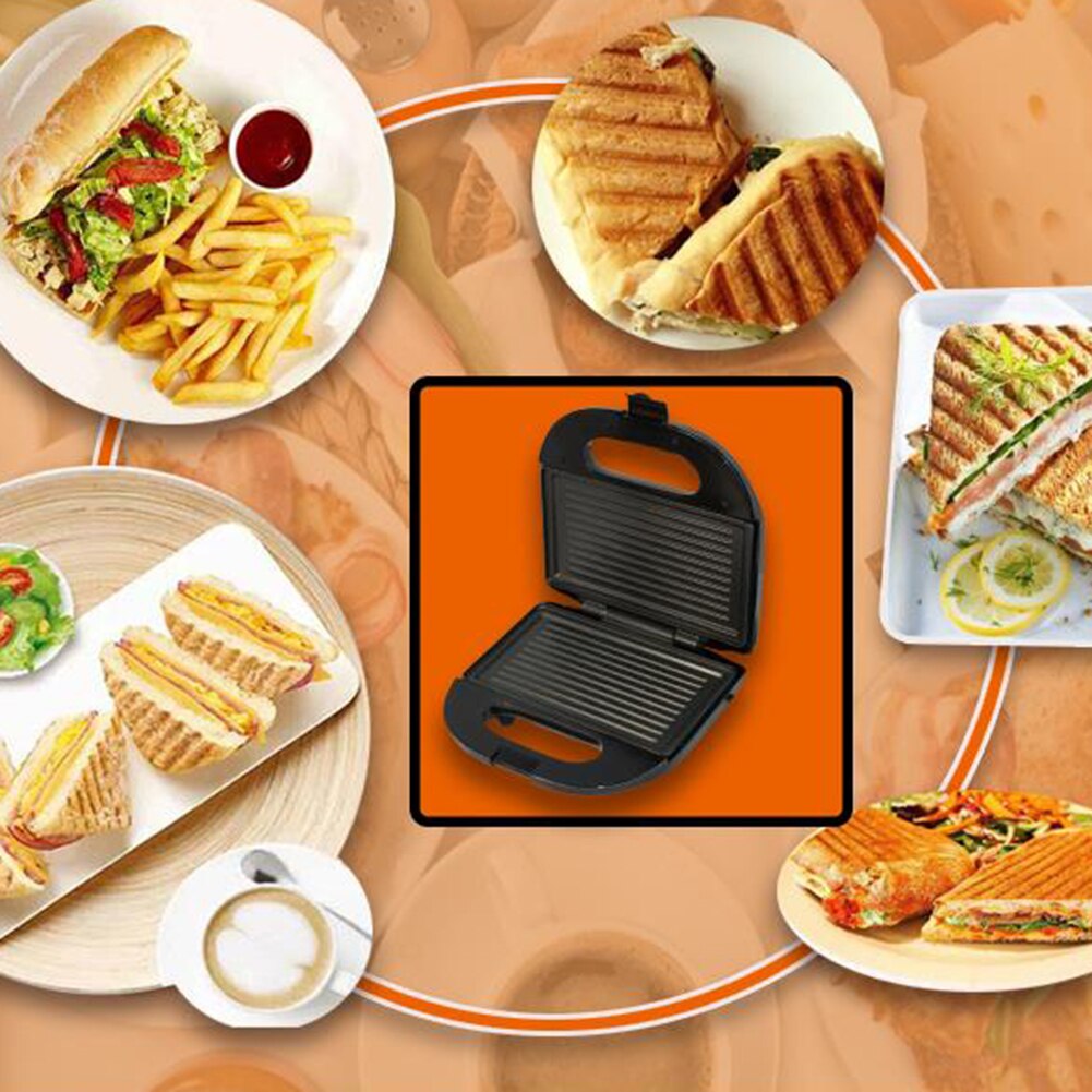 Electric Sandwich Waffle Maker Breakfast Machine Grill Plate Toaster Bread Toast Pressure Iron Toaster Pancake Baking Household