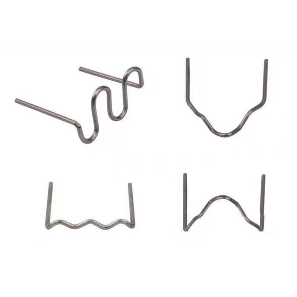 100Pcs Plastic Nietmachine 0.6/0.8Mm Wave Nietjes Bumper Standaard Pre Cut Carrosserie Reparaties Lasser Accessoires Nietjes bumper