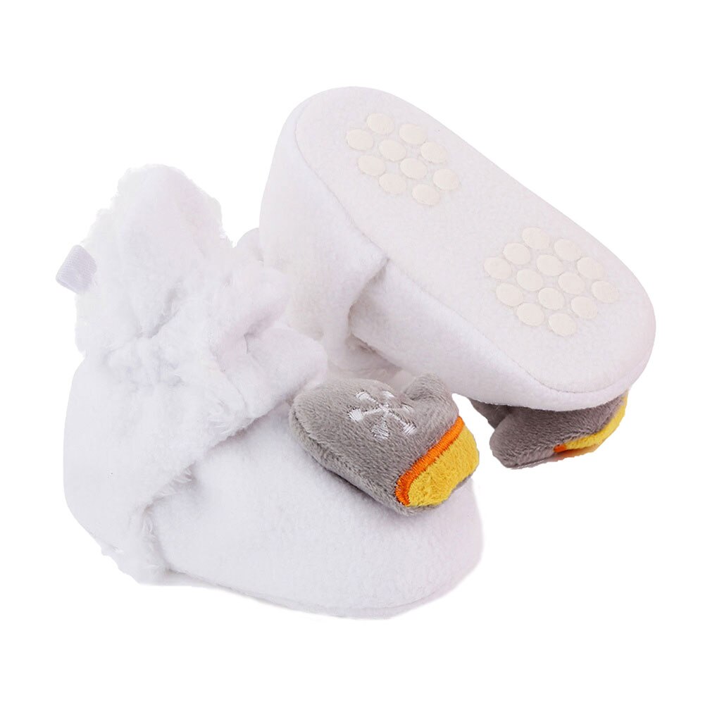 Baby christmas støvletter vinter varme 3d tegneserie fleece sokker krybbe sko skridsikker toddle first walking sko santa foot sokker