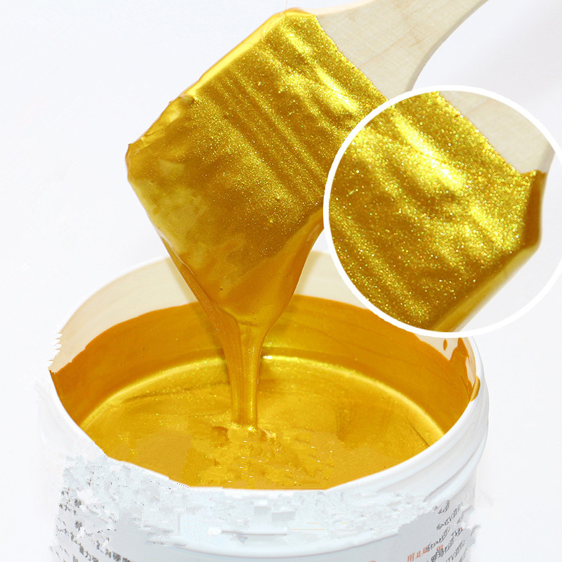 Stamping Bright Gold Paint Metal Lacquer Wood Pai Grandado