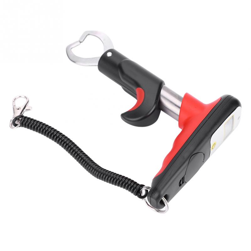 Báscula de agarre telescópica para pesca de 25kg(55lb), pinza Digital LED para pesca, báscula de agarre portátil para pesca, herramienta para pesca