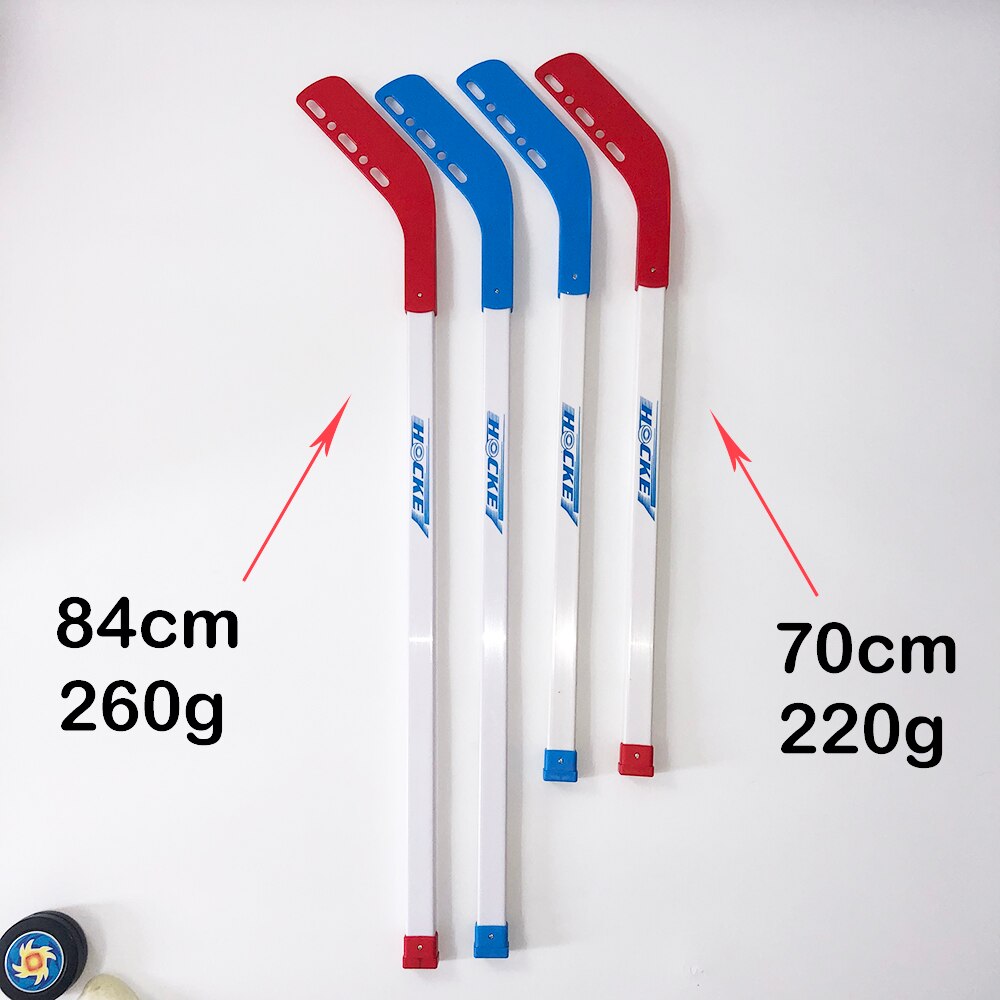 4 stk / sett barn barn vinterhockey stick treningsverktøy plast 2 x pinner 2 xball vintersport leketøy passer i 3-12 år