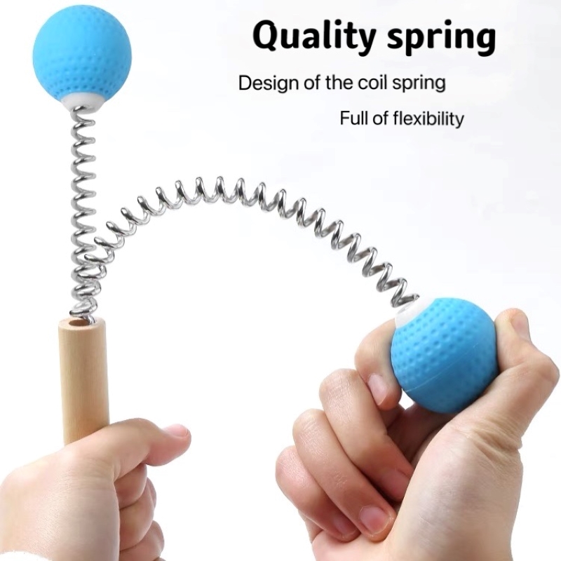 Meridian Hammer zurück Massage Handheld Multifunktions Massage Hammer Golf Massage Hammer Holzgriff Massage Ball Massagegerät
