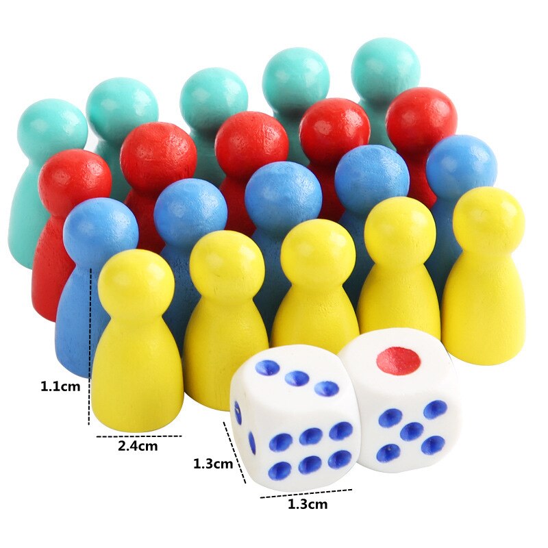 Gobang/Checkers/Slangen En Ladders/Internationale/Chinese Schaakstukken Voor Diverse Board Games Geen Schaakbord Kinderen: D 32pcs