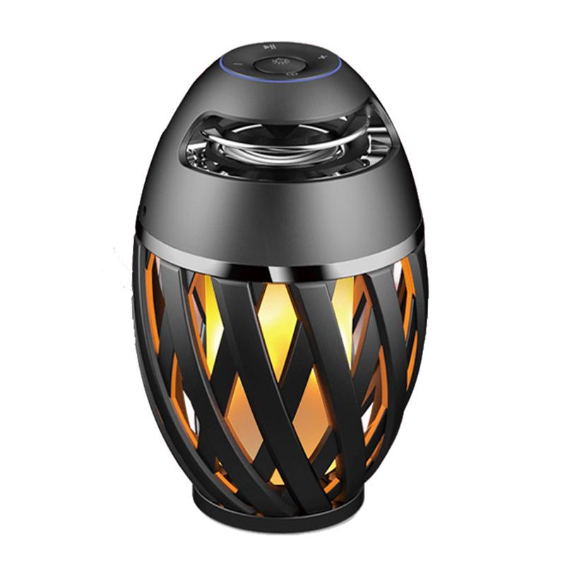 Portable Outdoor Waterdichte Draadloze LED Vlam Lamp Bluetooth Speaker