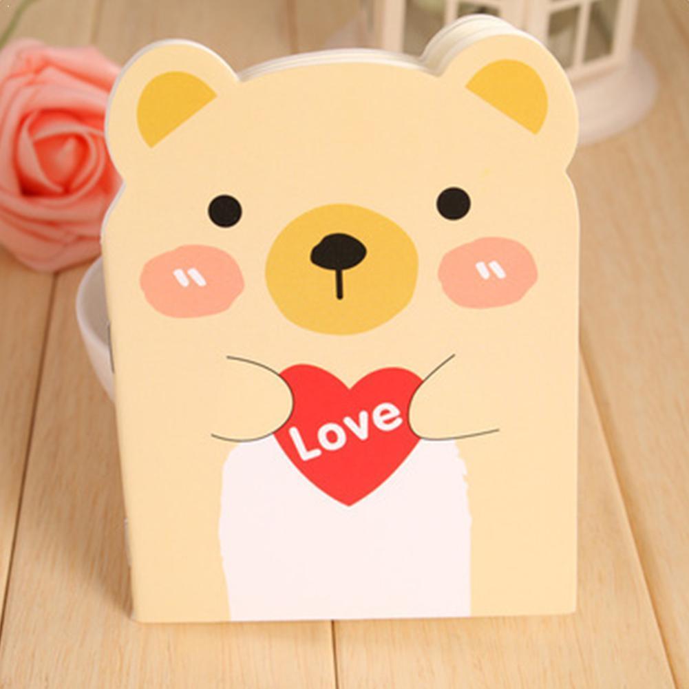 Notebook Stationery Notepad Cute Cartoon Bear Words Reciting Students In Random Colors Notepad G5U4