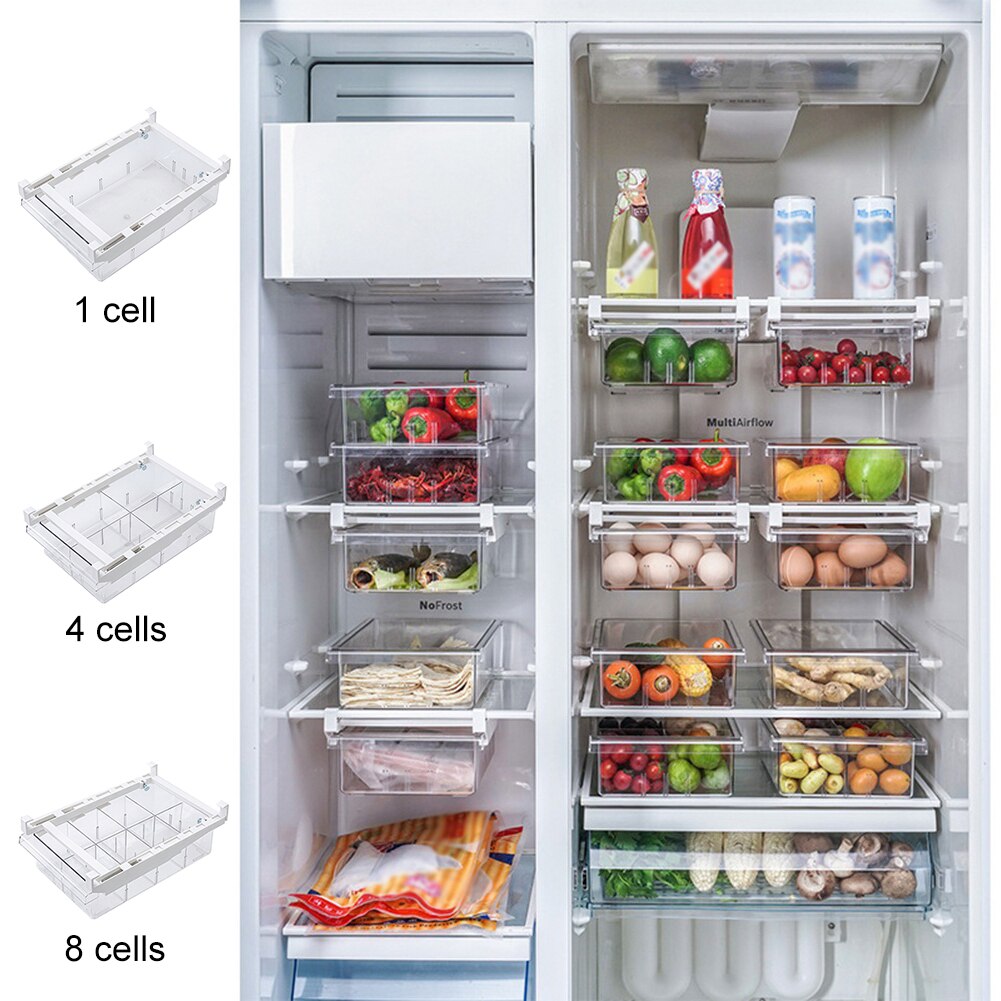 Refrigerator Storage Drawer Kitchen Organizer Container Egg Fruit Fresh Food Store separately Fridge Box