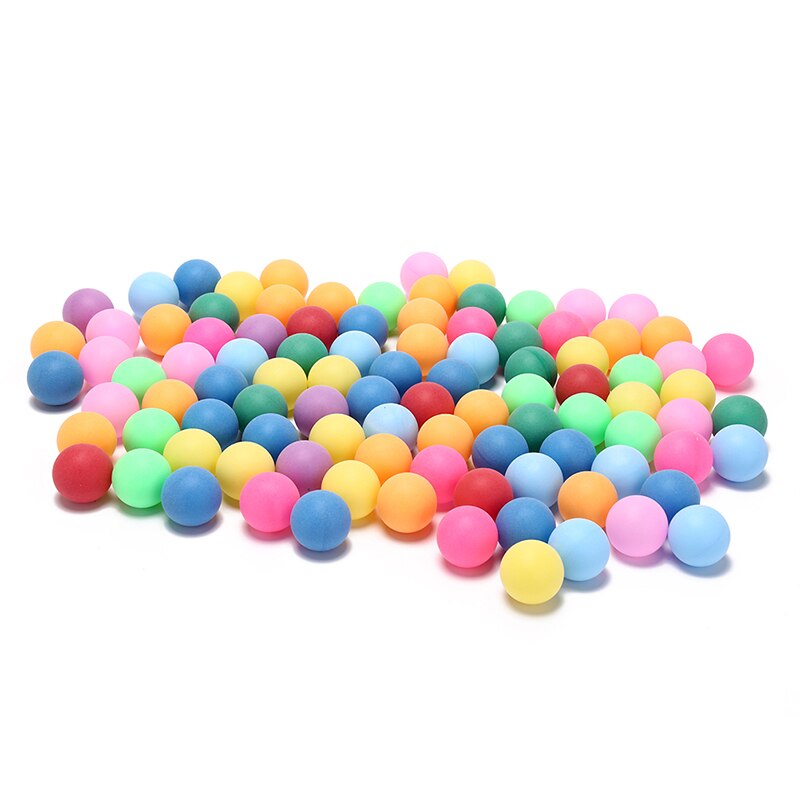 Pelotas de Ping Pong 100 unids/pack entretenimiento pelotas de tenis de mesa de color 40mm colores mezclados para el juego y publicidad