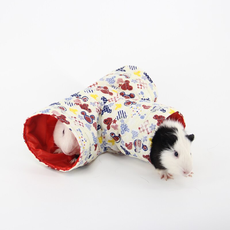 Små djur lektunnel hopfällbar husdjur leksakstunnel för hamster marsvin chinchilla möss råttor