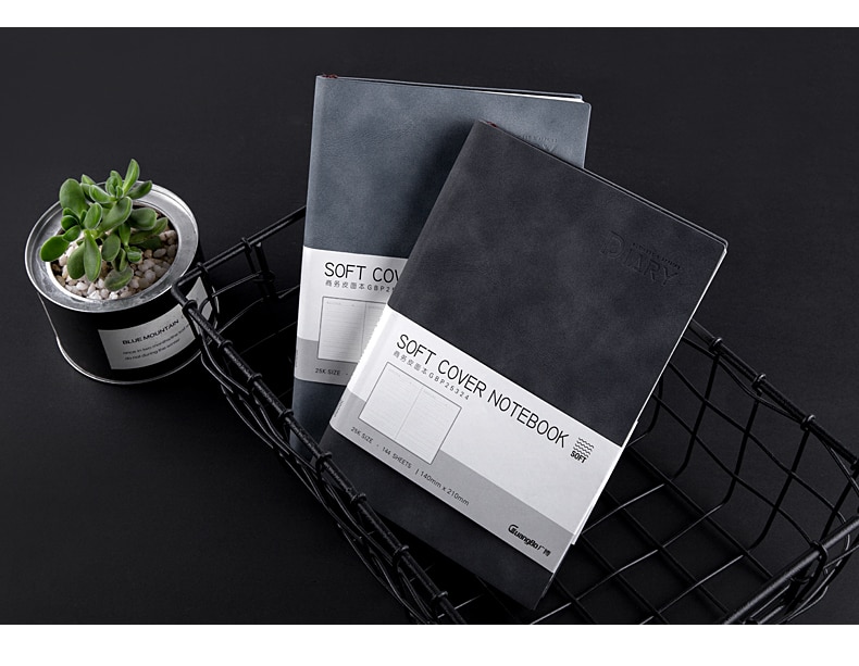 Guangbo Luxury Notebook Retro Stationery Office Work Record Daily Office 144 Page Thickened Schedule the Students