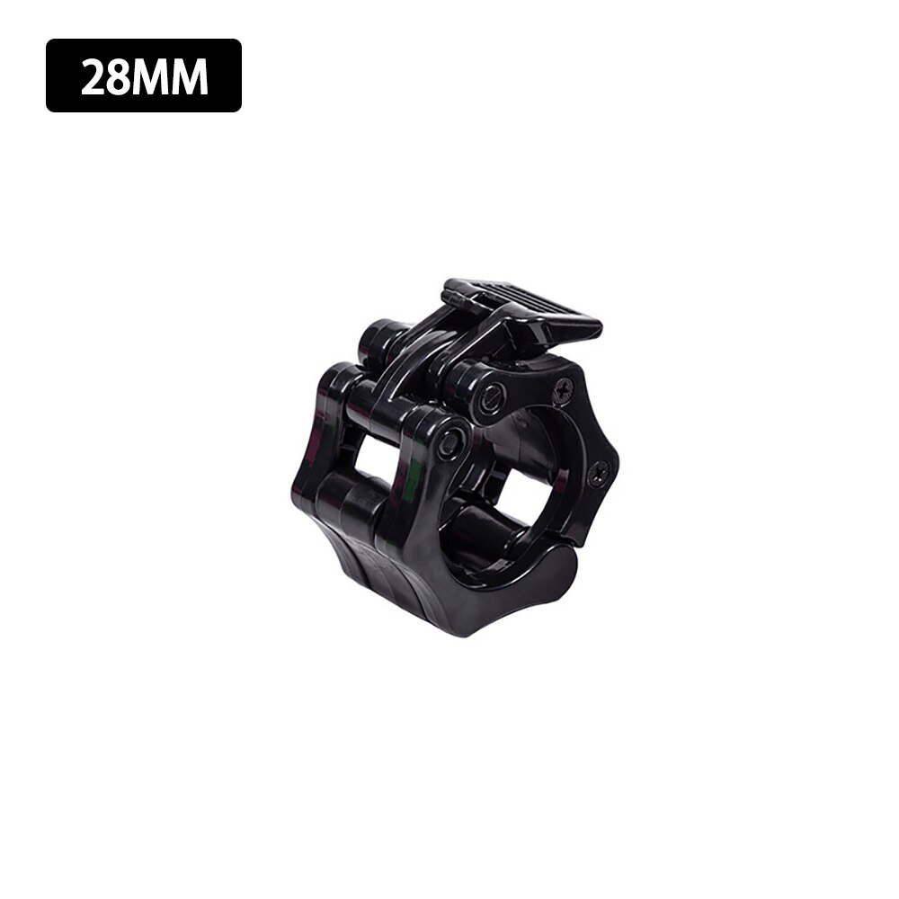 25mm 28mm 30mm Spinlock Collars Barbell Collar Lock Dumbell Clips Clamp Weight Lifting Bar Gym Dumbbell Fitness Body Building: 28mm Black -1