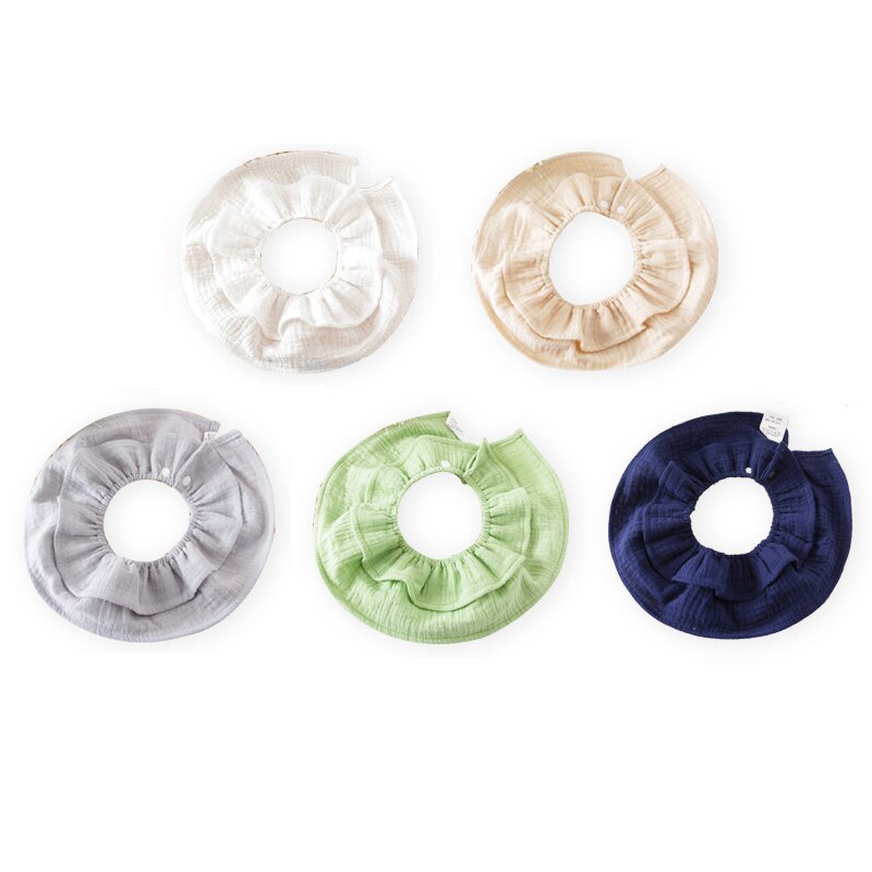 3 Pcs Slabbers Puur Katoen 360 Graden Burp Doeken Zachte Ademend Bandana Slabbetjes Voor Jongens Meisjes Mode Kraag Leuke sjaal Voor Kinderen