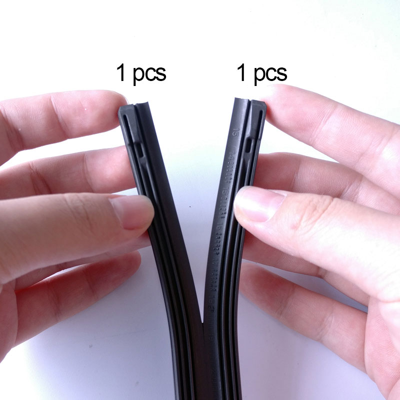 1 stk kction visker gummi refill bil vindusvisker blad innsats hybrid gummilist 8mm 14 " 16 " 17 " 18 " 19 " 20 " 21 " 22 " 24 " 26 "